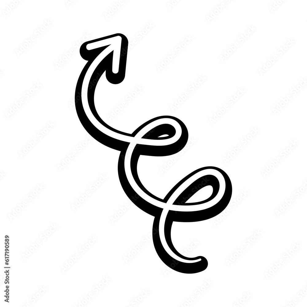 Isolated white comic arrow transition Vector Isolated white comic arrow transition Vector