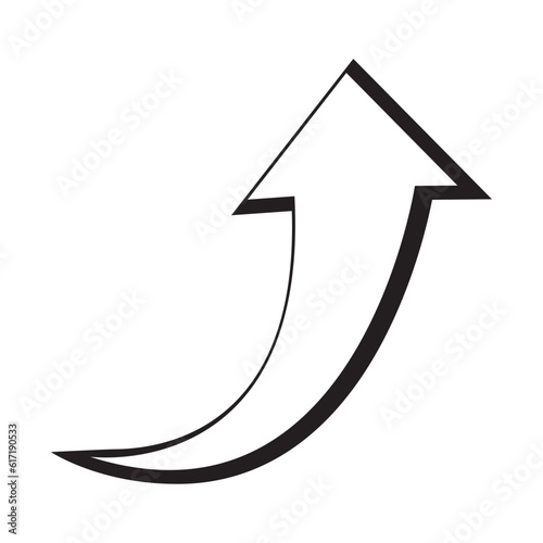Isolated white comic arrow transition Vector