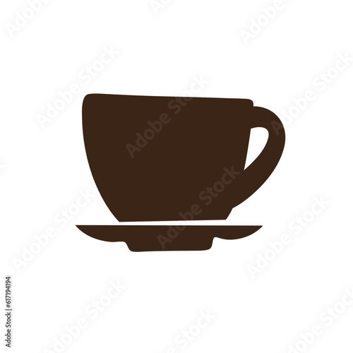 coffee or tea cups. Vector illustration.