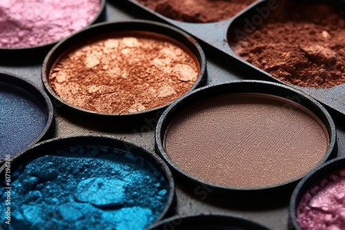 Luminous eye Shadows Dark Palette for Beauty Industry