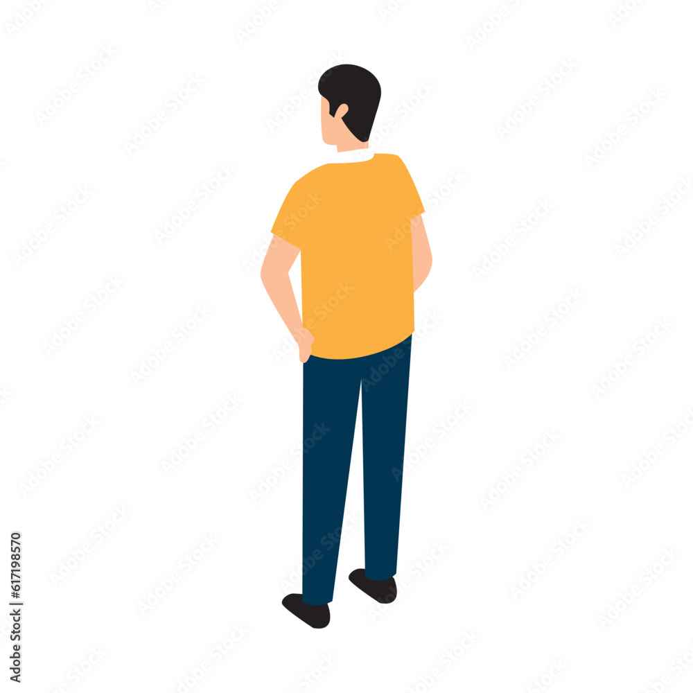 Isolated casual guy avatar icon Vector Isolated casual guy avatar icon Vector