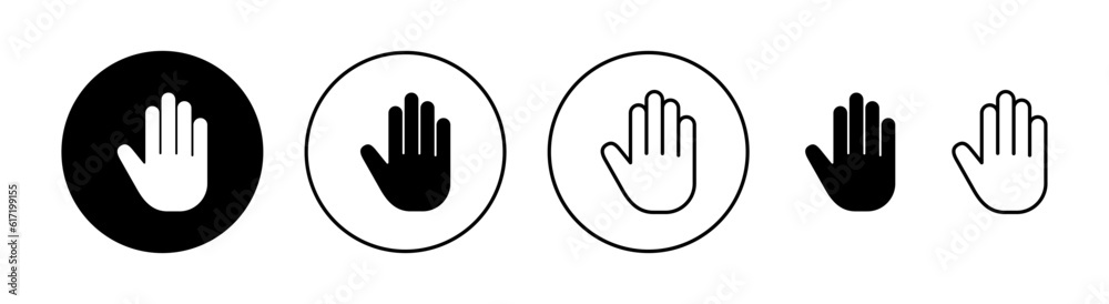 Hand icon set for web and mobile app. hand sign and symbol. hand gesture Hand icon set for web and mobile app. hand sign and symbol. hand gesture