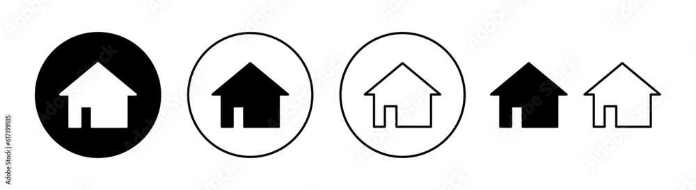 House icon set for web and mobile app. Home sign and symbol House icon set for web and mobile app. Home sign and symbol