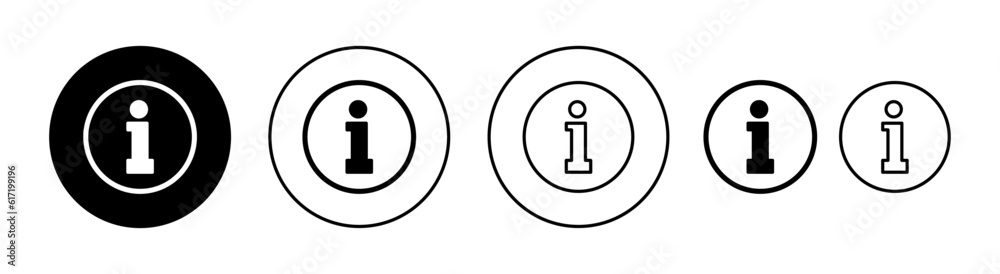 Information sign icon set for web and mobile app. about us sign and symbol. question mark icon Information sign icon set for web and mobile app. about us sign and symbol. question mark icon