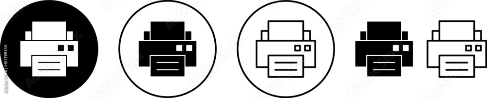Print icon set for web and mobile app. printer sign and symbol Print icon set for web and mobile app. printer sign and symbol