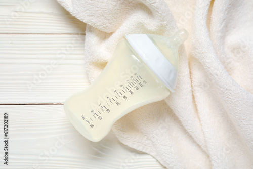Bottle of milk for baby wit...