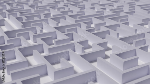 Maze Perspective, white maze