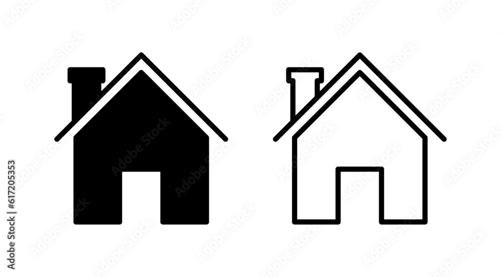 Home icon vector. House vector icon Home icon vector. House vector icon