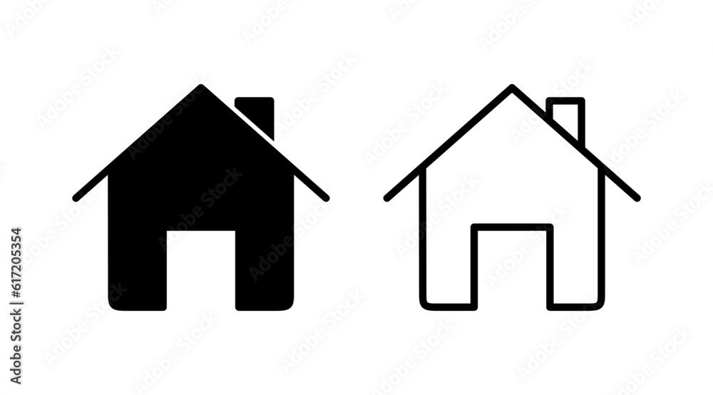 Home icon vector. House vector icon Home icon vector. House vector icon