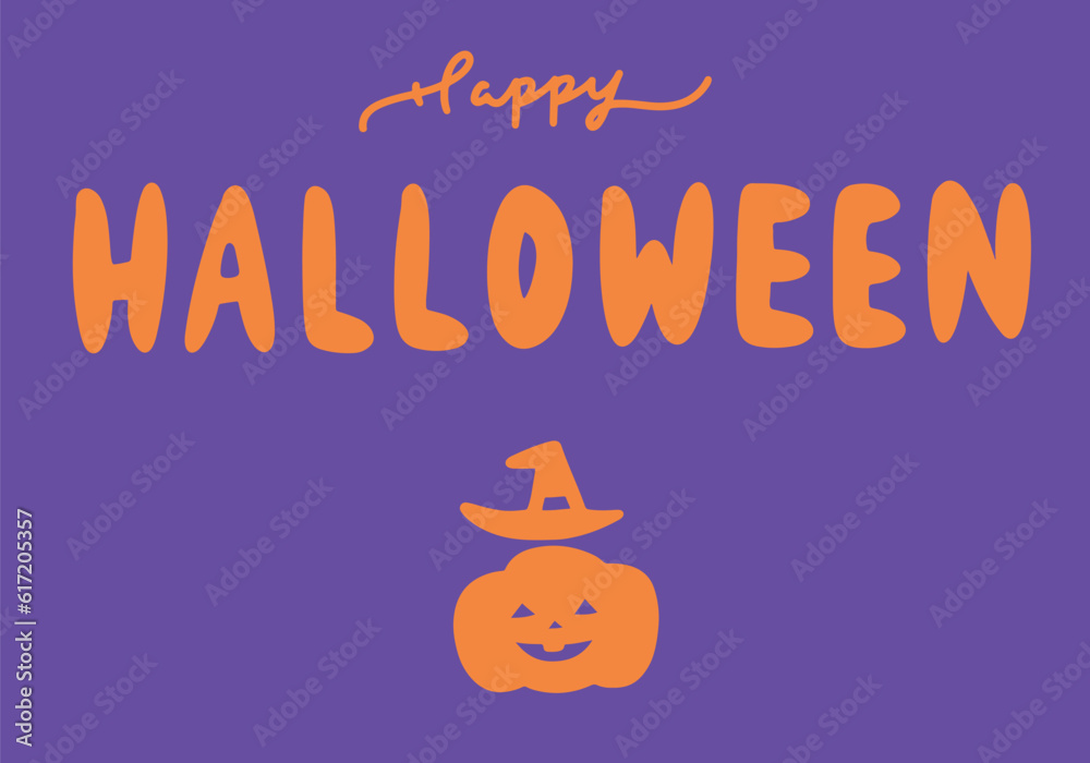 ハロウィンのイラスト パープル ハロウィンのイラスト パープル