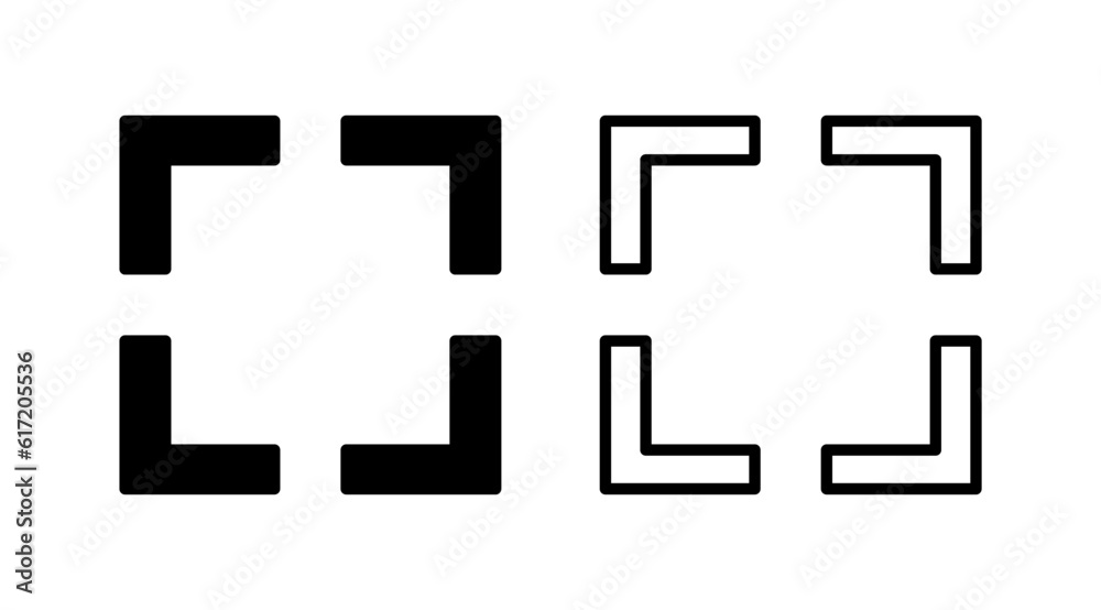 Fullscreen icon vector. expand fullscreen icon Fullscreen icon vector. expand fullscreen icon