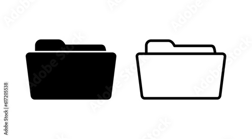 Folder icon vector. document folder icon