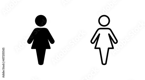 Female icon vector. toilet icon. restroom sign. gender