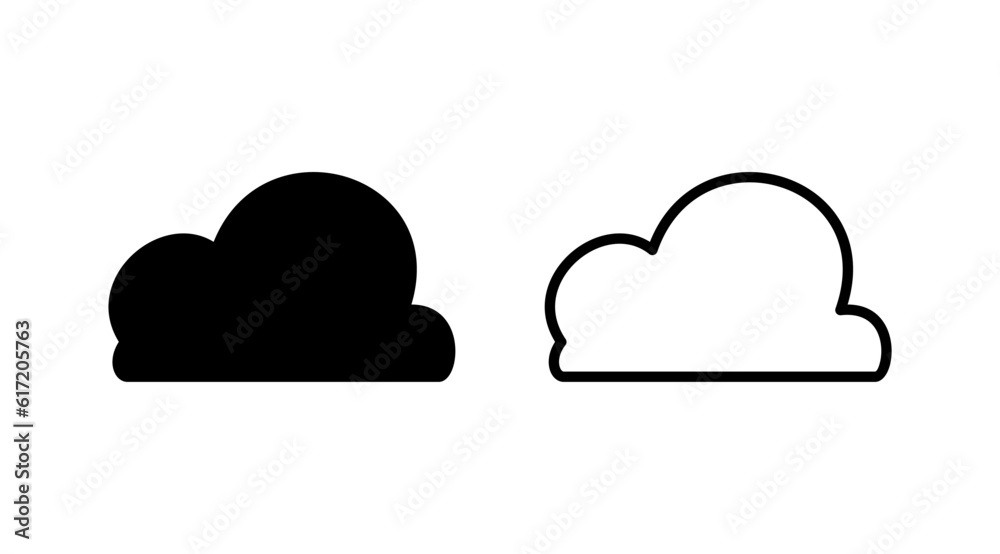 Cloud icon vector. cloud data. cloud services Cloud icon vector. cloud data. cloud services