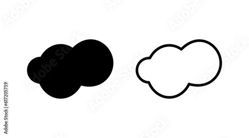 Cloud icon vector. cloud data. cloud services