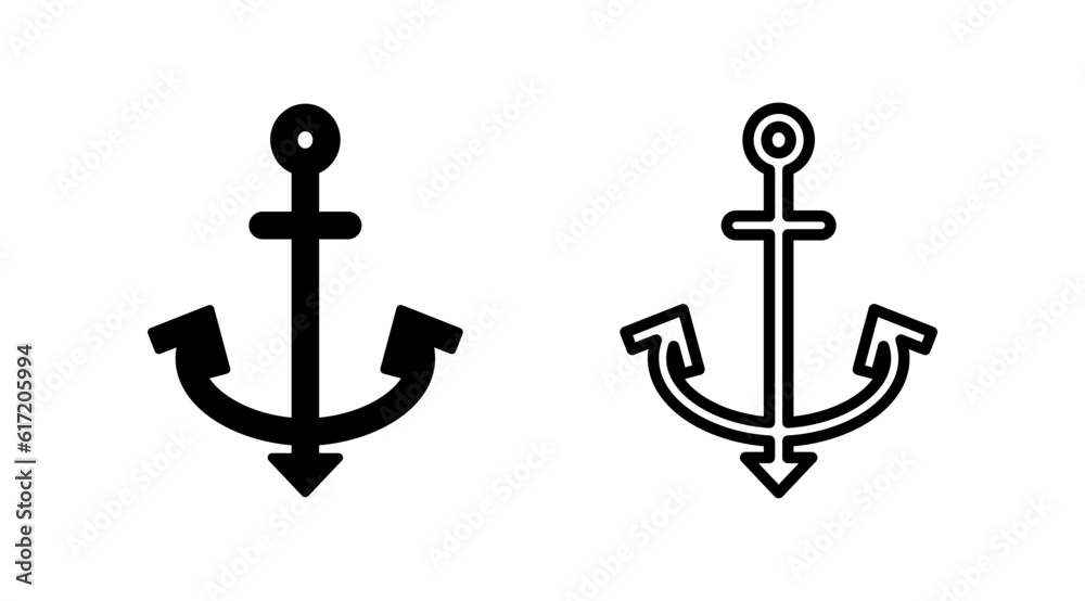 Anchor icon vector. Anchor sign. marine symbol Anchor icon vector. Anchor sign. marine symbol