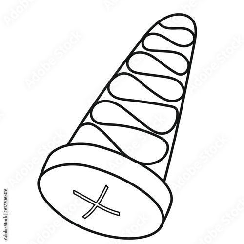 flange bolt enginering tools hand drawn vector element