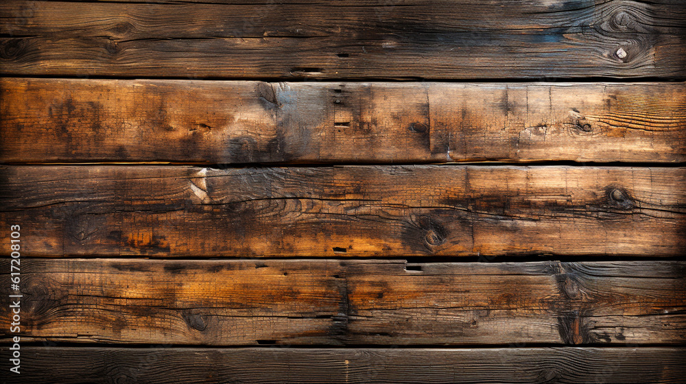 The old wooden backdrop. Each wooden plank bears the marks of time, The warm tones of the old wooden backdrop, making it an ideal backdrop for designing and creating a distinct visual atmosphere. The old wooden backdrop. Each wooden plank bears the marks of time, The warm tones of the old wooden backdrop, making it an ideal backdrop for designing and creating a distinct visual atmosphere.