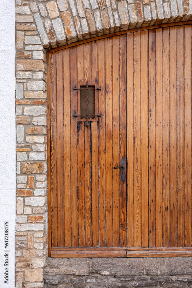 old wooden door in town old wooden door in town