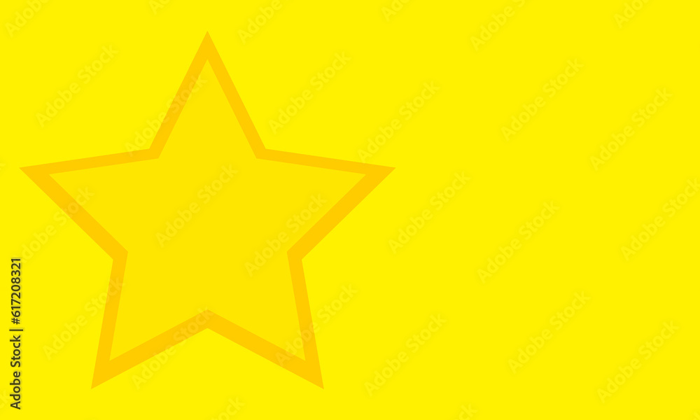 yellow background with golder star. Vector illustration yellow background with golder star. Vector illustration
