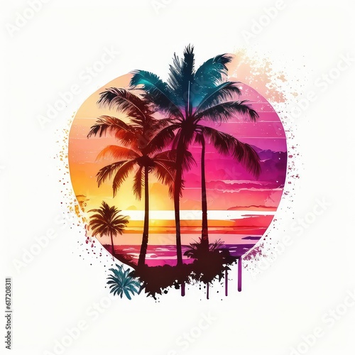 tropical island with palm © Man888