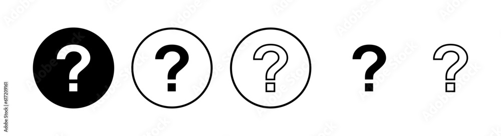 Question Icons set. Question mark sign. help icon. Faq Question Icons set. Question mark sign. help icon. Faq