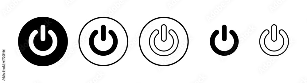 Power icons set. Power Switch Icon. Start power icon Power icons set. Power Switch Icon. Start power icon