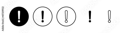 Exclamation danger icons set. attention sign icon. Hazard warning attention sign. icon alert. Risk