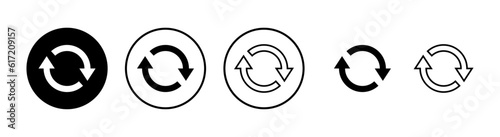 Refresh icons set. Reload icon vector. Update icon. convert icon