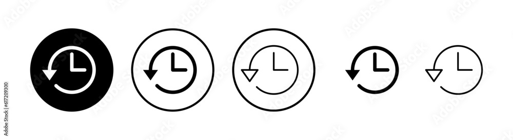 History icons set. History vector icon History icons set. History vector icon