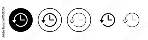 History icons set. History vector icon