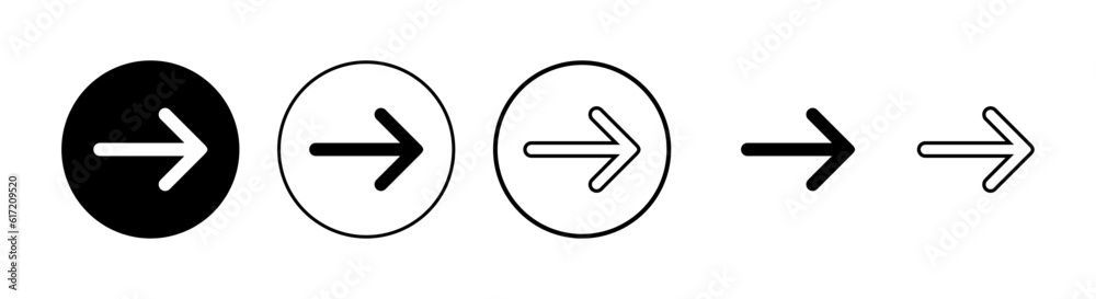 Arrow icons set. Arrow symbol. Arrow vector icon