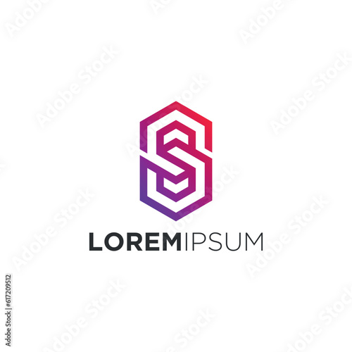 Free Download vector logo illustration hexagon gradient colorful style art - GFXLoad