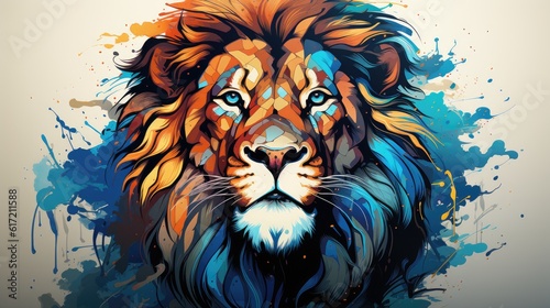 lion head illustration © Stream Skins