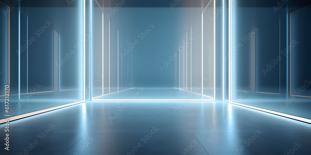 room with light generative ai room with light generative ai