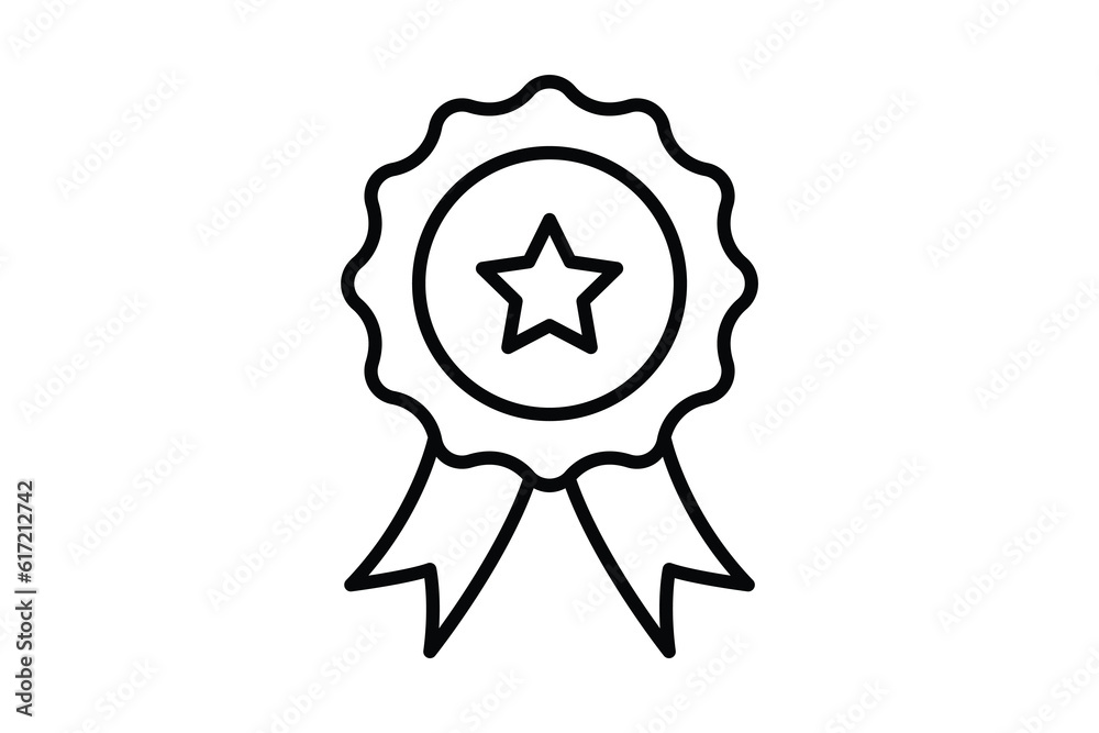 award medals icon. icon related to Champion, winner, success, reward. Line icon style design. Simple vector design editable award medals icon. icon related to Champion, winner, success, reward. Line icon style design. Simple vector design editable