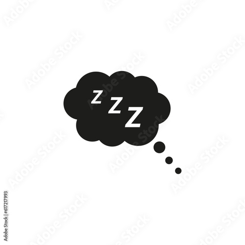Sleep rest icon. zzz computer sleep symbol. Vector illustration. stock image.