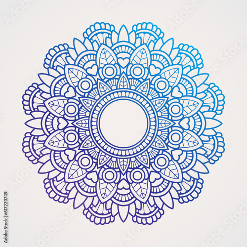 Canvas Print Traditional mandalas form circular ornaments