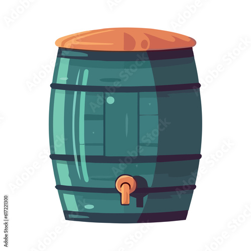 Old barrel illustration