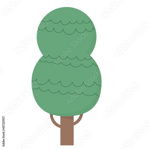 green tree decoration 