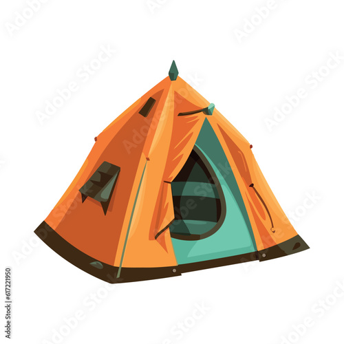 camping tent design illustration