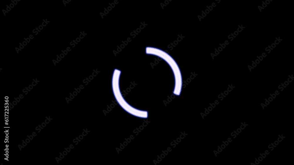 Glowing circle loading bar animation Glowing circle loading bar animation
