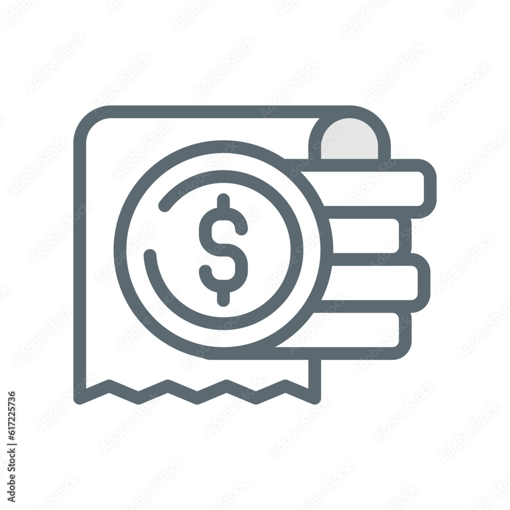 total cost, payment concept illustration line icon design editable vector eps10 total cost, payment concept illustration line icon design editable vector eps10