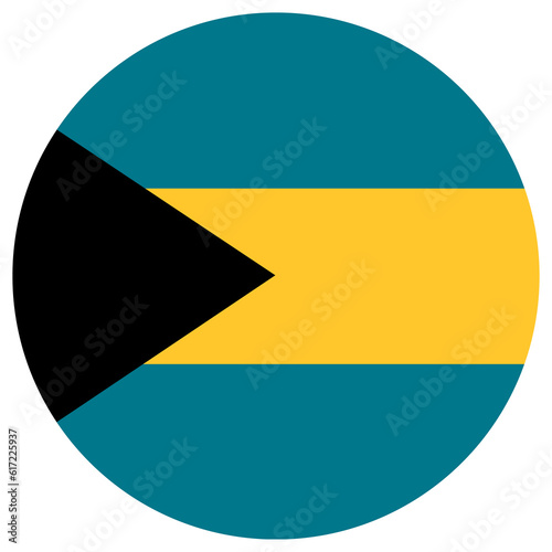 Bahamas flag shape. Flag of Bahamas design shape photo