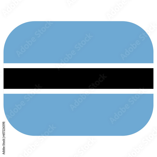 Free Download Flag of Botswana. Botswana flag shape - GFXLoad