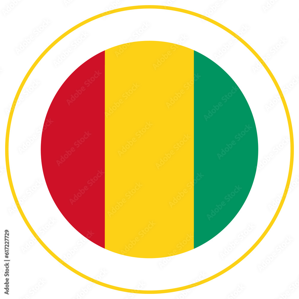 Guinea flag. flag of Guinea design shape