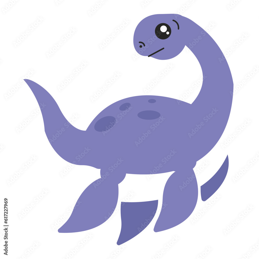 Obraz premium flat dinosaurs vector ilustration