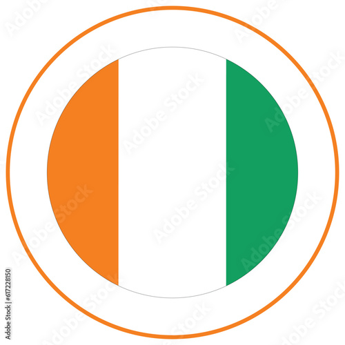 Free Download Ivory Coast flag. Ivory Coast flag shape design  - GFXLoad