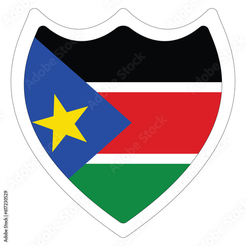 Free Download South Sudan flag. Flag of South Sudan design shape. - GFXLoad