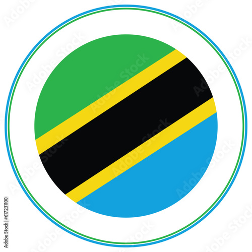 Free Download Tanzania flag design shape. Flag of Tanzania design shape - GFXLoad